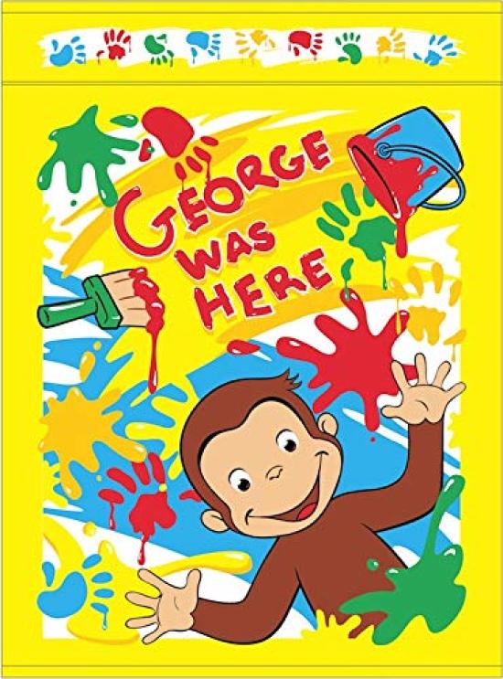Marushin Curious George Half 85 X 115 Painting 4765007600 Blanket, Cm, Time, 100% Cotton,
