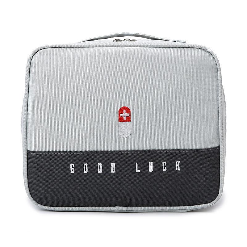 Household Layered Medicine Box Large Capacity Portable Waterproof Cloth Medicine Cabinet Storage First Aid Kit Bins