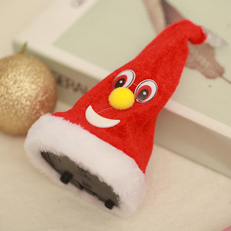 Electric Christmas Hat Funny Xmax Tree Toy Eye Catching Ornaments Dancing Christmas Supplies Xmax Creative Stuffed Animal Decor