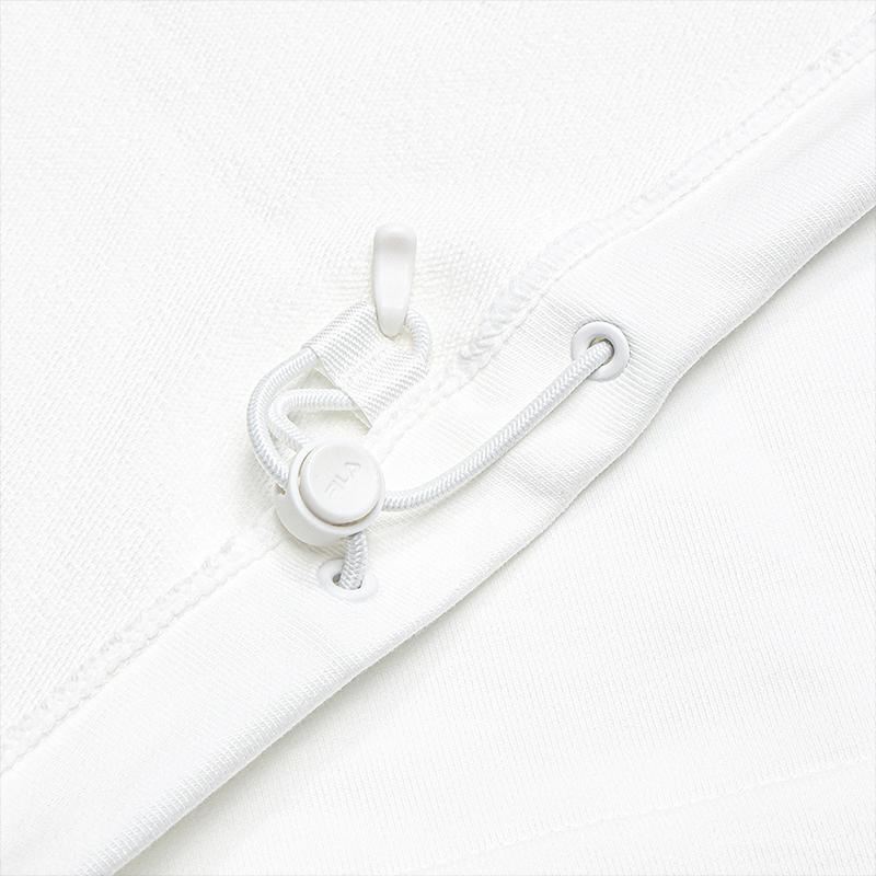 FILA Original Simple Comfortable Pullover Sweatshirt Women sweatshirt Cloud-Mushroom-White F11W639202FWT
