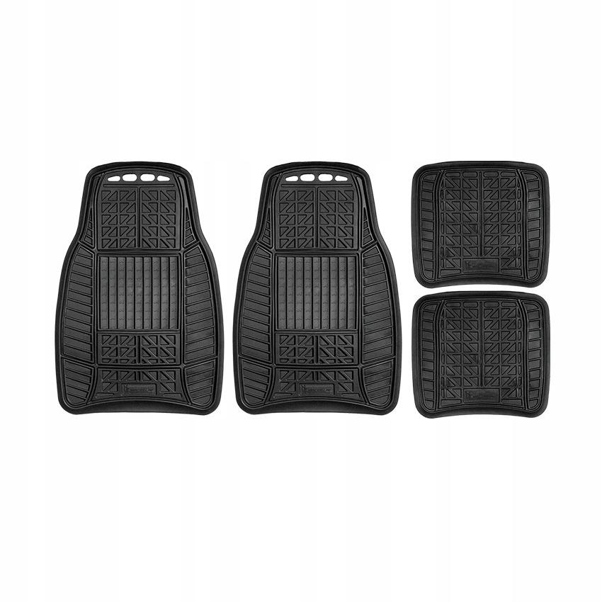 MICHELIN Rubber Floor Mats Set of 4 Black