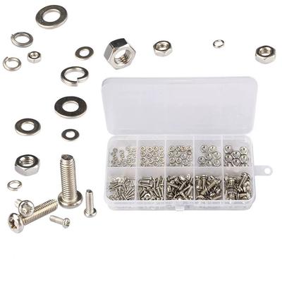 320pcs Round Head Screw Retainer Fastener M2 M2.5 M3 M4 M5 Hardware Joint Connector Durable Structure Nut Bolt Replacement Tool