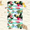 Sea Flower Letter Printed Beach Towel Large Size Foldable Portable Soft Shower Bath Towel For Travel Camping Yoga  Travel Towel