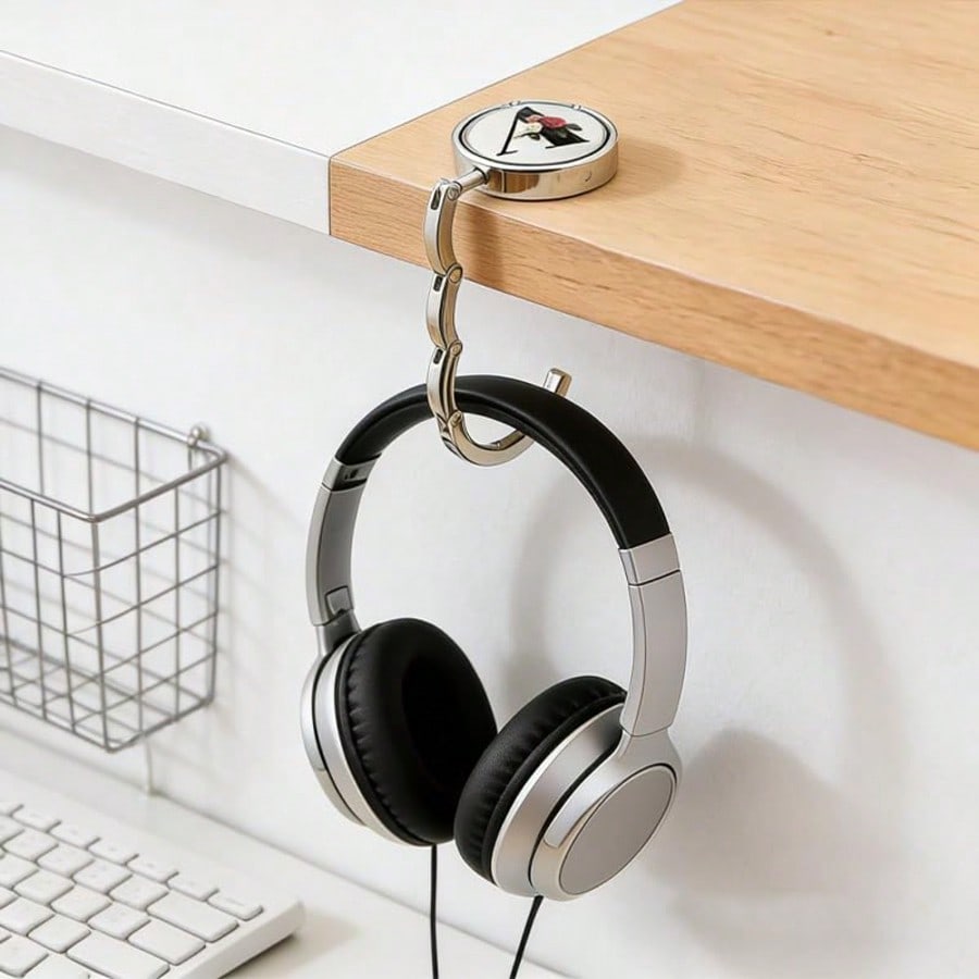 Foldable Bag Hanger Hook Purse Hook Handbag Hanger Table Hook Holder With Personalized Letter A-Z, Portable Table Hook For Women