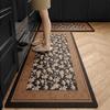 Kitchen Carpet Home Decoration Brown Dirt Resistant Non-Slip Pvc Floor Mat Waterproof Leather Mats Bathroom Balcony Outdoor Rug