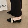 2025 New Pointed Toe Women Loafers Shoes Shallow Casual New Shoes Sexy Woman Summer Luxury Sandals Party Shoes