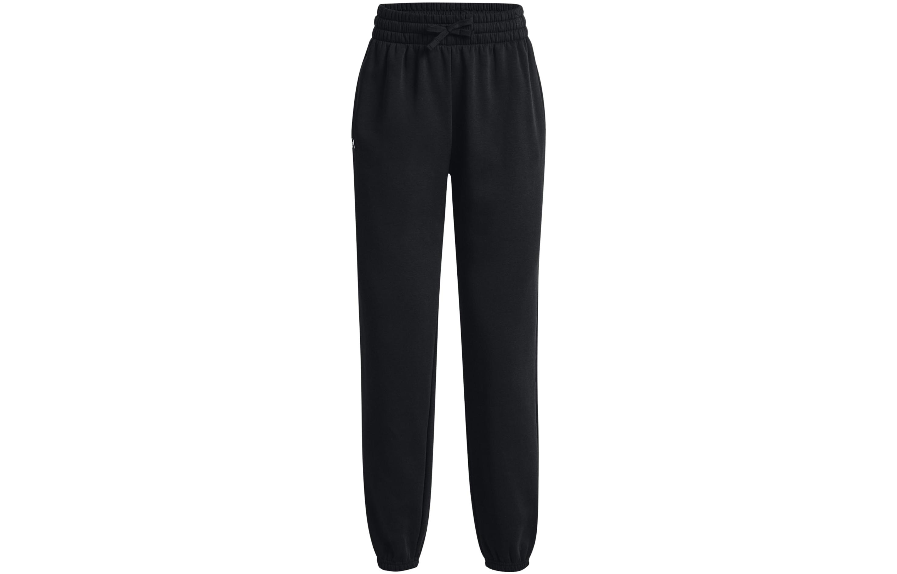Under Armour Knitted Sweatpants Women s Black Moderate Tapered Pants 1379440-001 M