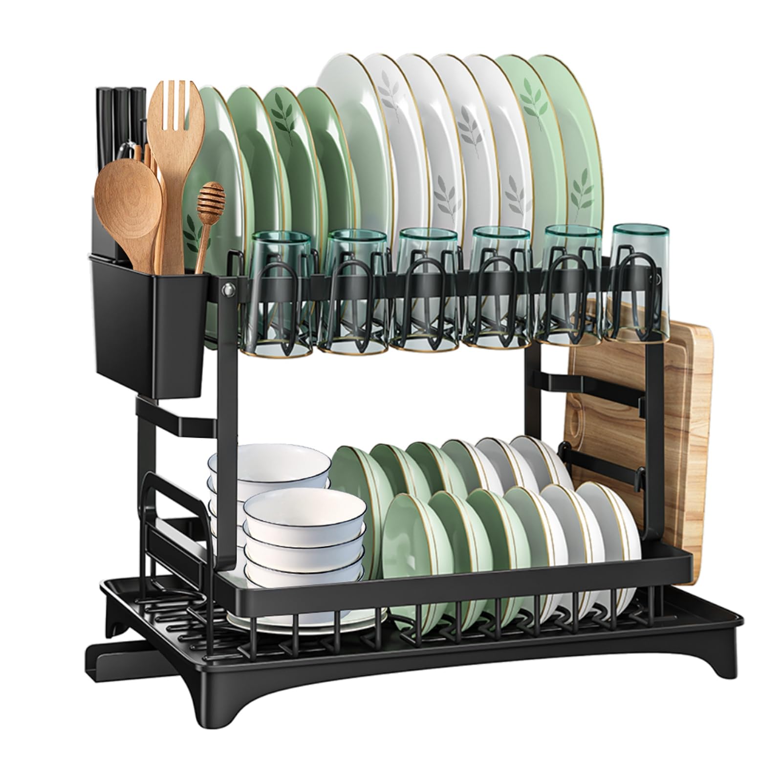 

Fainyearn Dish 2 Dish Dish Large Over the Compact Cutting Board Holder Width 42 x Height 29 x Depth 29 Black Drainer, Tier, Drainer, Drainer, чёрный