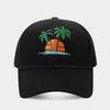 Summer Beach Embroidered Cotton Baseball Cap With Sun Protection For Women And Men