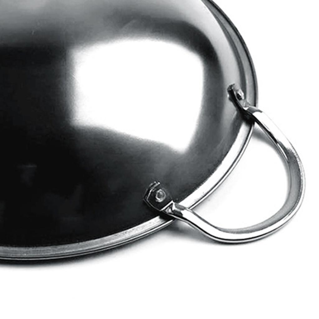 Alcohol Stove Top Dry Pot Stainless Steel Double Handle Round Bottom Alcohol Stovetop Dry Pot for