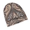 ZLIENSZUS Adult Paisley Beanie Hat - Urban Retro with Old Paisley Pattern, Layered Hairstyle Accessory Suitable for Coffee Walks, Creative Spaces, Lay