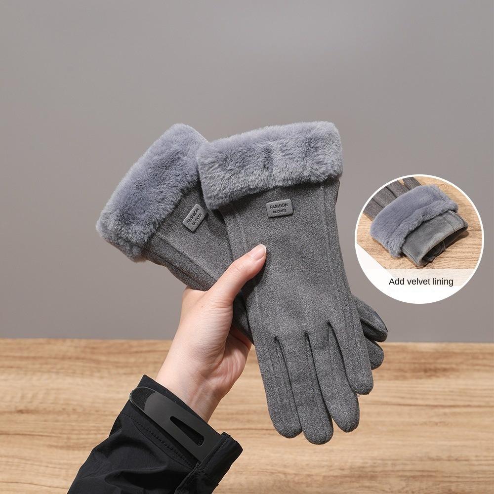 Warme Touchscreen-Handschuhe Touchscreen-Fäustlinge 2024 Winterhandschuhe Radfahren Fahren