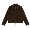 Giacca Moto Streetwear Vintage da Uomo Pelle Sintetica Lavata Scamosciata Morbida Vestibilità Larga Capospalla Casual