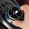 SA8592 For BMW 1 2 3 4 5 6 Series GT X3 X5 X6 X7 Car Multimedia Protection Knob Decoration Cover Sticker Interior Knob Stickers FF64