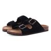 Fashion Kidmi Women's Genuine Suede Clogs Soft Footbed Leather Potato Shoes Comfort Slip On Clogs with Arch Support Fashion Home Slipper