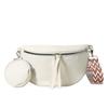 2026Casual Solid Color Commuter Bag Simple Western Style Street Style Fashi Crossbody Chest Bag Travel Waist Bag Two-piece Set