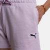 Puma Logo Comfortable Elastic Solid Color Casual Shorts Women Shorts Grape-Mist 680974-60