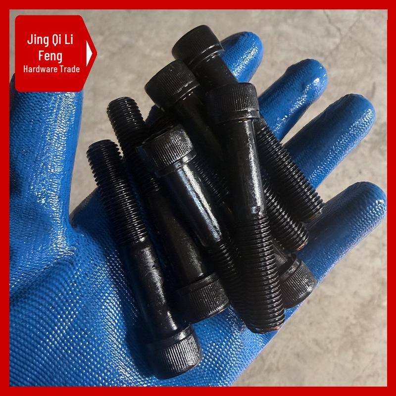 12.9 Grade Medium Tooth Hex Bolt, Half Thread, M10-M36, High-Strength Screw