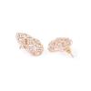 Rose Cubic Zirconia Party Bling Necklace & Earring Set For Women