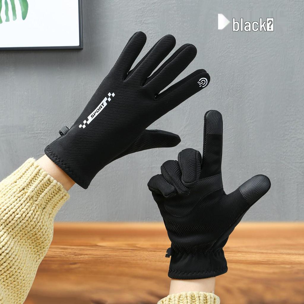 Women's Winter Cycling & Driving Touchscreen Gloves – Windproof, Warm Fleece Lined for Cold Weather