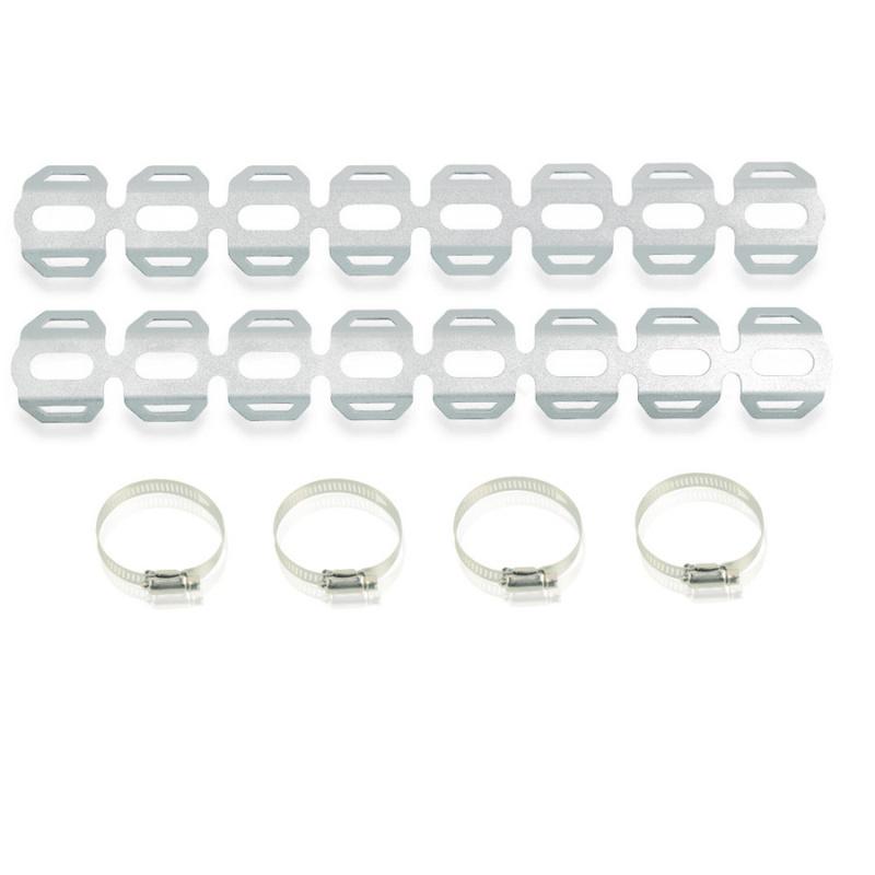 Universeller Motorrad-Auspuffschutz mit Titanbeschichtung, der vor Hitze schützt