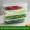 Food-grade Rectangular Storage Box Sealed Containers Are Suitable for Kitchen Pantries and Refrigerator Organization