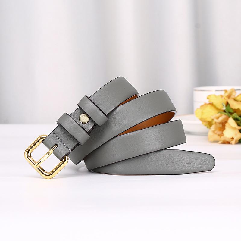 2.4Cm New Napa Leather Lady College Style Belt Female Japanese And Korean Fashion Trend Versatile Fairy Style Belt