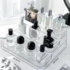 3 Tier Desktop Perfume Shelf PET Cosmetic Organizer Perfume Storage Rack Doll Display Stand Kitchen Seasoning Organizer