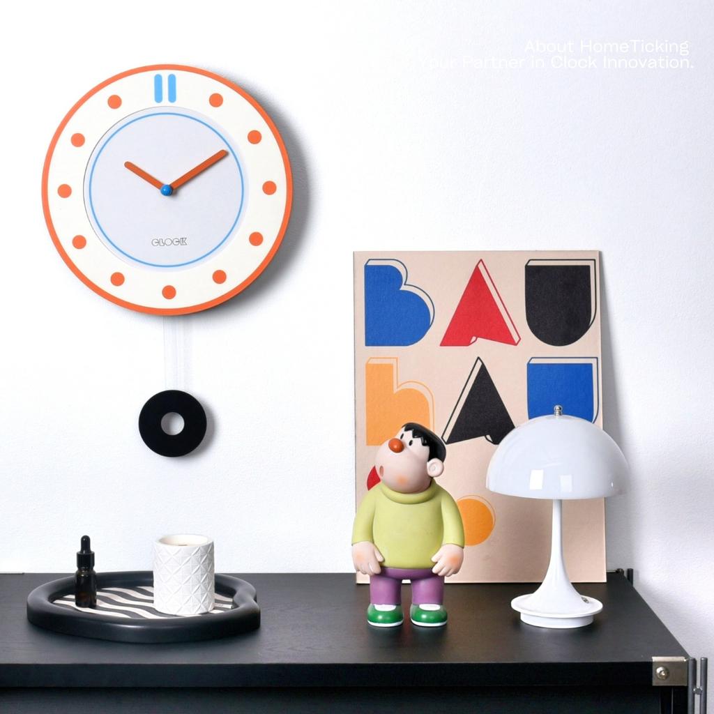 Japanese and Korean Minimalist Small Fresh Creative Fashion Wall Clock Living Room High-end Wall Clock Home Clock New Style