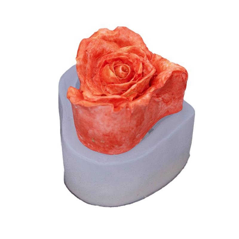 Matriță de silicon cu plumeria și gardenie pentru lumânări, aromaterapie și decorațiuni din ipsos