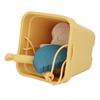 Travel Friendly Silicone Beach Toys Set with Bucket Shovel 4 Sand Moulds Sand Toys for Toddlers Kids