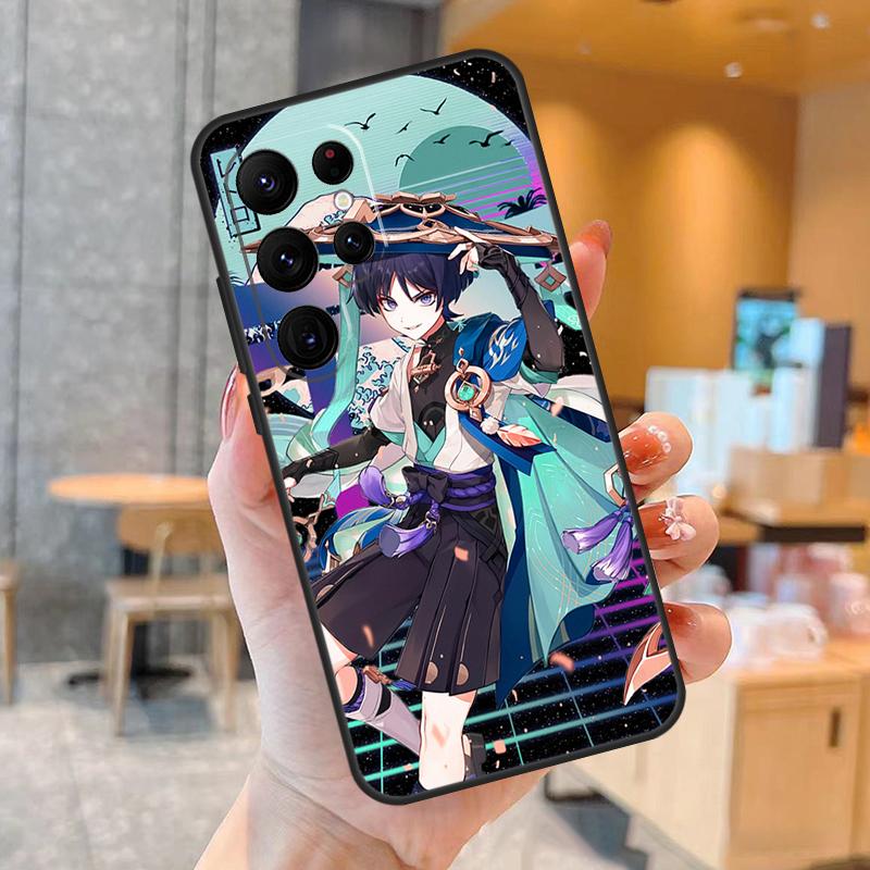 

Чехол Genshin Impact Странник Для Samsung Galaxy S23 S21 S22 Ultra S8 S9 S10 Note10 Plus Note 20 Ultra S20 FE Galaxy S9