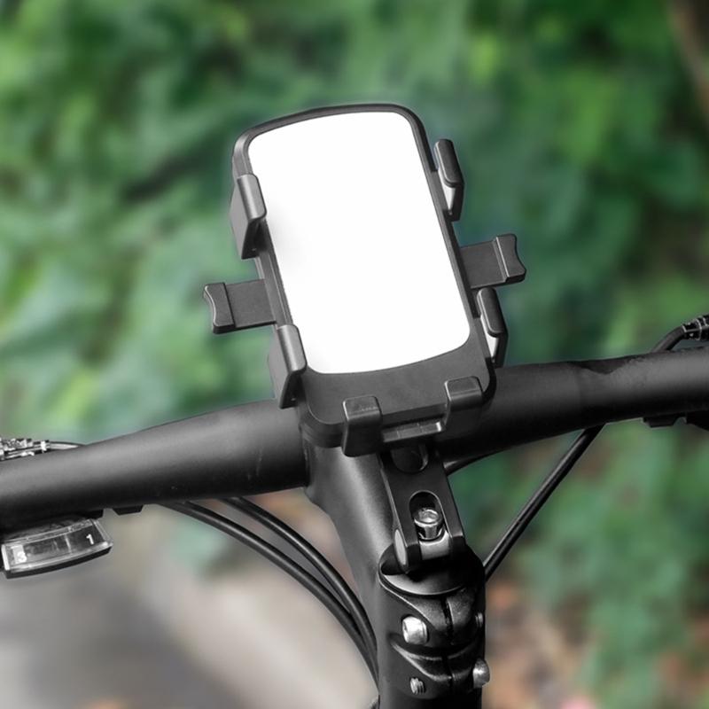 Bike Phone Holder Bracket, Motorcycle Phone Mount Adjustable Bike Handlebar Cell Phone Clamp Scooter Mobile Phone Clip