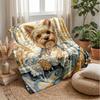 Elegant Tiger Roses Diamonds Theme blanket Lightweight Warm Flannel Blanket Decorative Throw Blanket for Home Decoration