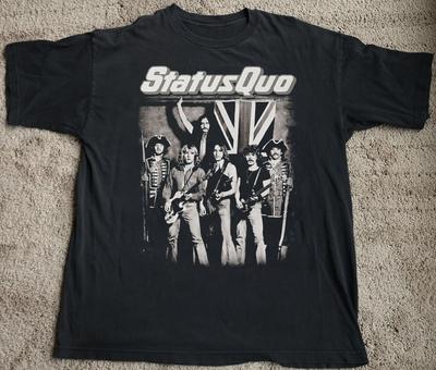 Status Quo Plakat Koszulka Prezent Dla Fana Wszystkie Rozmiary S do 5XL S5597 Koszulka Unisex
