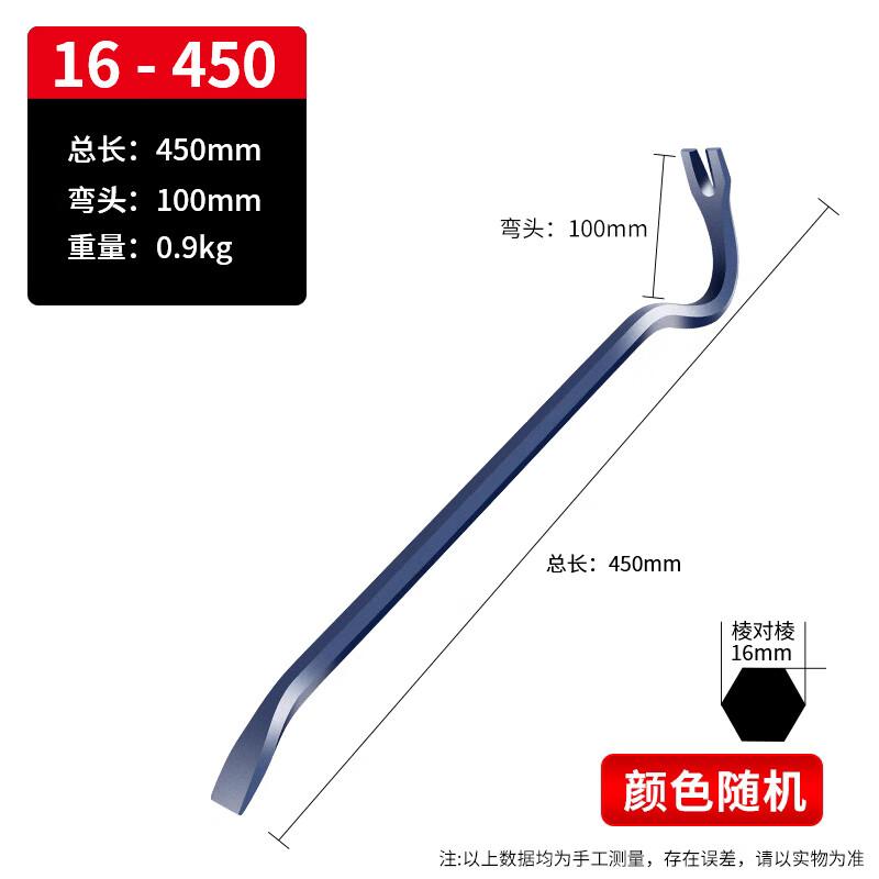Industrial Grade Hexagonal Pry Bar & Nail Puller
