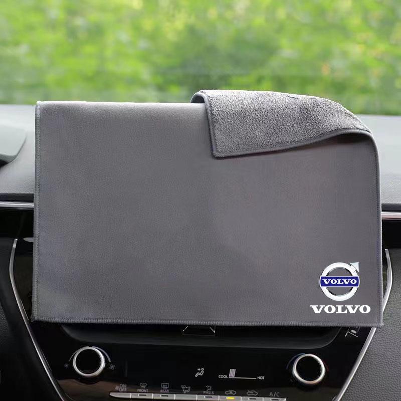Car Towel Double-sided Coral Fleece Auto Cleaning Cloth for Volvo xc60 s60 v40 v50 v60 s80 s40 c30 awd c70 s40 s60 s80 s90 v70