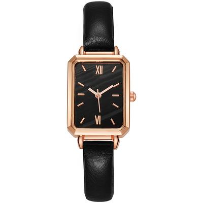 Kijk Klein Elegant Vintage Eenvoudige Stijl Rechthoek Roestvrij Staal Modieus Polshorloge Voor Dames