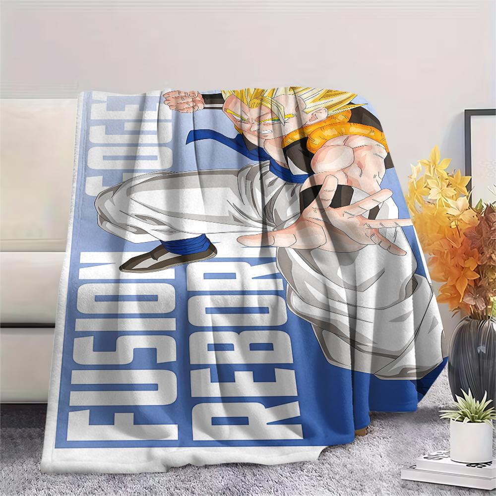 Dragon Ball character Print Flannel Blanket High quality Comfortable for All Seasons Home Decor Warmth and Comfort Perfect for Christmas Gifts
