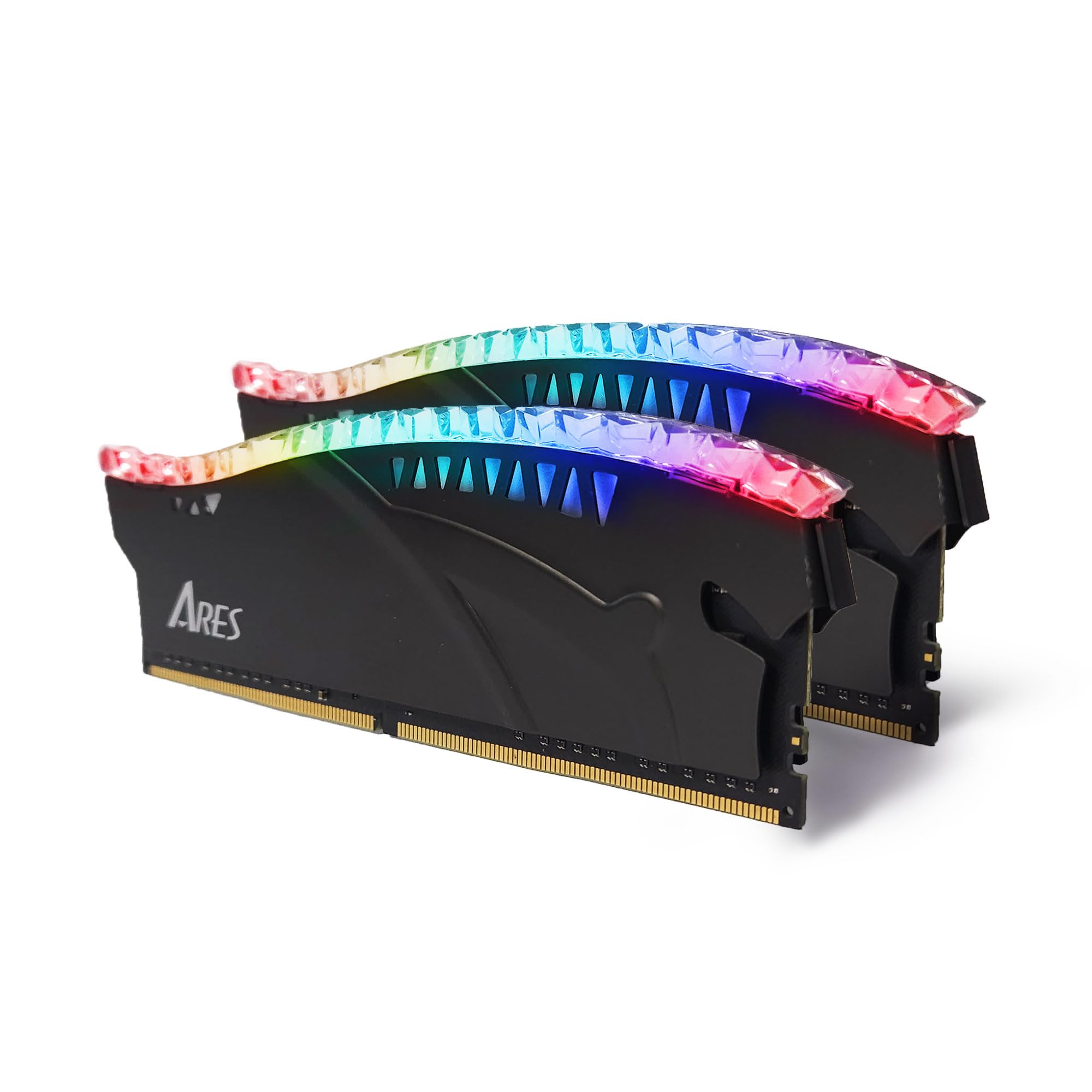 

DATO 32GB RAM DDR4 3200MHz CL16 RGB with XMP Desktop Memory Module ARES Armor Lite Gaming Black (16GBx2) 1.35V