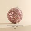 High-Quality Pink Foam Christmas Ball Ornament for Tree and Window Display
