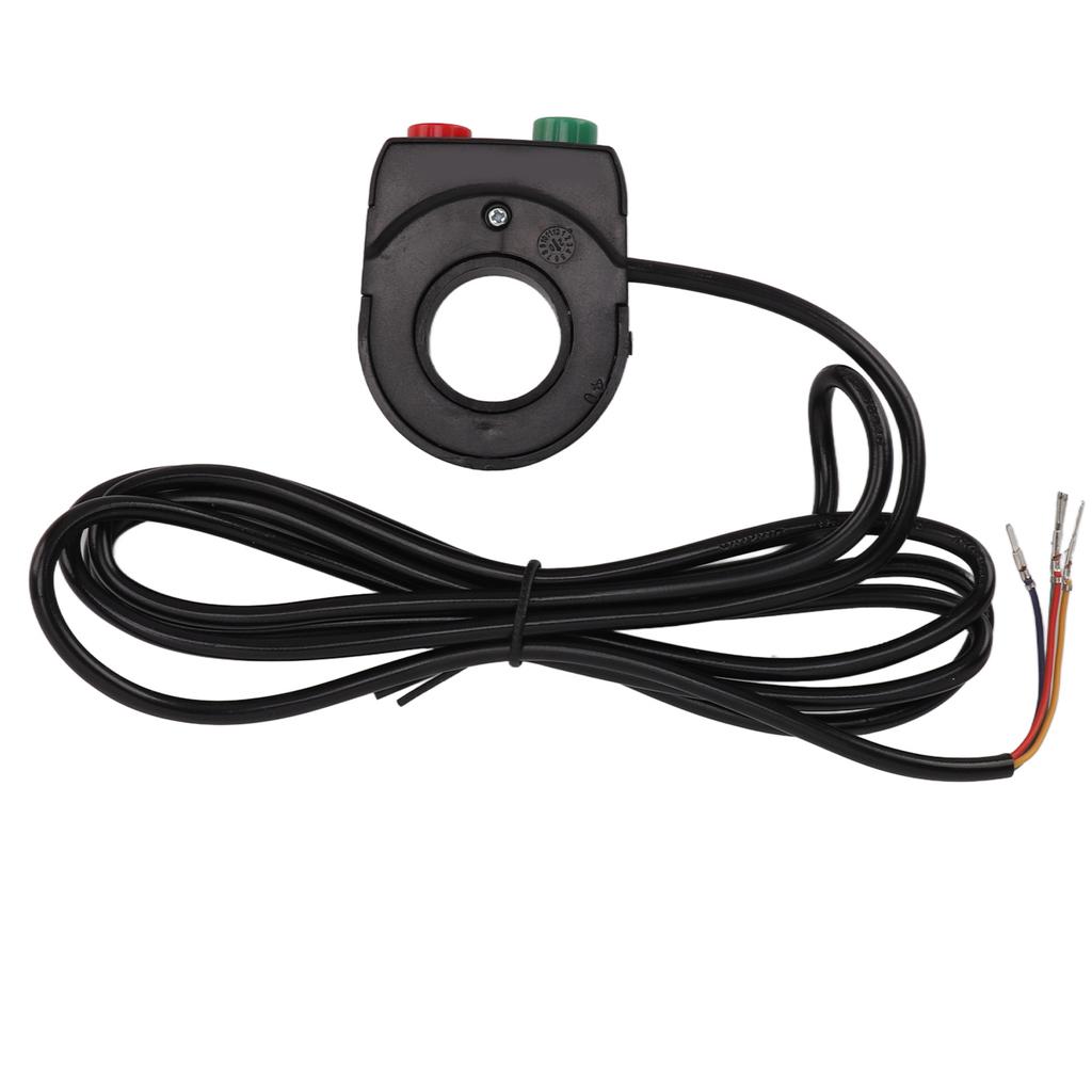2 In 1 Motorcycle Horn Headlight Switch Bicycle Headlights Horn Turn On Off Switch Button for Scooter Electric Bike
