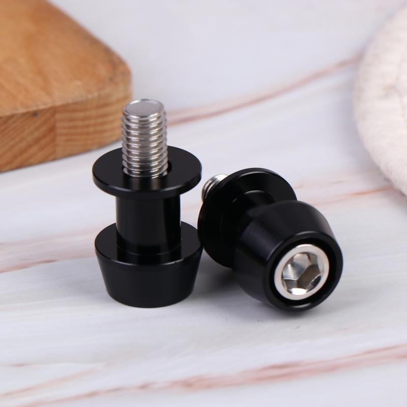 2 Stuks 8/10 Mm Aluminium Motorfiets Stand Swingarm Spoelen Slider Stand Schroef Swingarm Motorfiets Accessoire