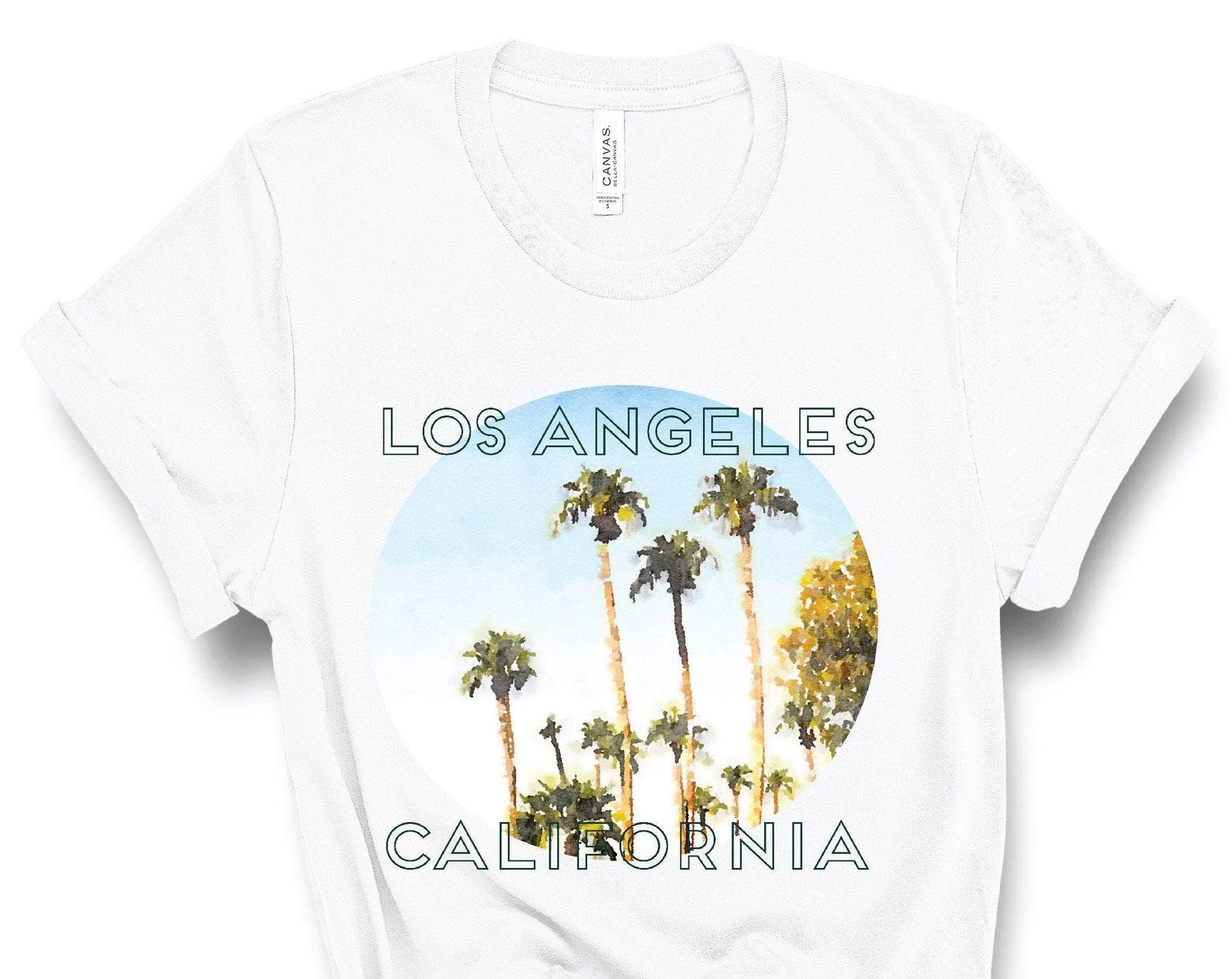Los Angeles Shirt, Los Angeles Tshirt, LA Shirt, Palm Trees, City of Angels, LA Tee, California Shirts for Women, Tumblr, Travel, UNISEX S