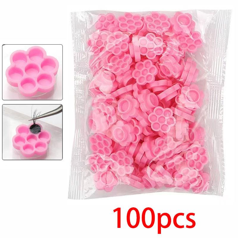 

1pcs Magnetic Acrylic Lash Board with Glue Pallet Cup False Eyelashes Pad Lash Makeup Tools Eyelash Extension Scale Holder слонова кістка