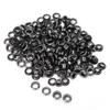 100 Set Brass Eyelet Clothing Bag Accessory Double Side 4mm Eyelet Grommet KitBlack