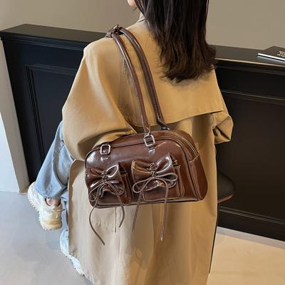 Ballet Style Bow Underarm Bag 2025 New Niche Fashion Handbag Temperament Versatile Shoulder Bag