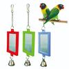 Specchio Colorato A Doppia Faccia per Pappagalli Giocattolo - Accessori Decorativi per Gabbia per Uccelli