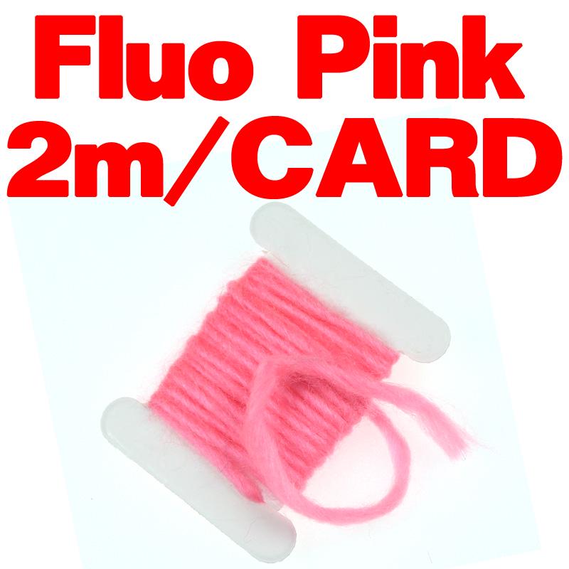 Bimoo 2m/Card 3mm Fly Tying Yarn Egg Fly Tying Material Pink Yellow Red Fluo Green