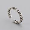 925 Sterling Silver Rings for Women Men Couple Minimalist Handmade Simple Chain Ring Party Jewelry Gift Prevent Allergy